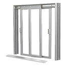 Custom Size -  CRL DW Series Two Panel Manual Deluxe Sliding Service Window XX