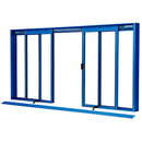 Custom Size -  CRL DW Series Four Panel Manual Deluxe Sliding Service Window OXXO