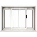 Custom Size -  CRL DW Series Manual Deluxe Sliding Service Window OX or XO