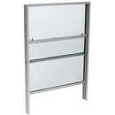 Custom Size -  CRL Vertical Sliding Service Window with 1/4" Vinyl Glazing without Screen