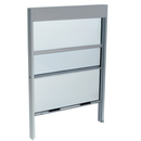 CRL Vertical Sliding Service Windows With Sash Balance, 1/4" Glass Or 1/4" Vinyl, Screen or No Screen - Custom Size