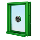 CRL Aluminum Framed, Exterior Glazed Ticket Window with Speak-Thru and Deal Tray