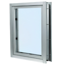 CRL Aluminum Framed, Interior Glazed Vision Window with Surround Sound Voice System