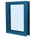 CRL Aluminum Framed, Interior Glazed Vision Window with Surround Sound Voice System