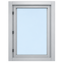 CRL Aluminum Framed, Interior Glazed Vision Window with Surround Sound Voice System
