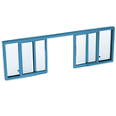 CRL Horizontal Sliding Service Window OXXO - Choose Options (Custom Size)