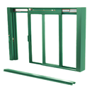Self-Closing Deluxe Sliding Service Window - Sill, Half-Track or Full-Track Option (Custom Size)