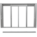 Self-Closing Deluxe Sliding Service Window - Sill, Half-Track or Full-Track Option (Custom Size)