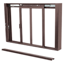 Self-Closing Deluxe Sliding Service Window - Sill, Half-Track or Full-Track Option (Custom Size)