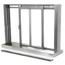 Self-Closing Deluxe Sliding Service Window - Sill, Half-Track or Full-Track Option (Custom Size)