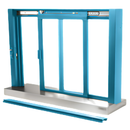 Self-Closing Deluxe Sliding Service Window - Sill, Half-Track or Full-Track Option (Custom Size)
