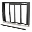 Self-Closing Deluxe Sliding Service Window - Sill, Half-Track or Full-Track Option (Custom Size)