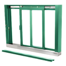 Self-Closing Deluxe Sliding Service Window - Sill, Half-Track or Full-Track Option (Custom Size)