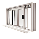 Custom Size -  CRL DW Series Manual Deluxe Sliding Service Window OX or XO