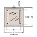 CRL Brushed Stainless Rotary Server with Vision Panel