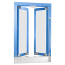 Custom Size - CRL Bi-Fold Service Window - Self Closing
