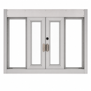 QuikServ Self-Closing Bi-Parting Window OXXO