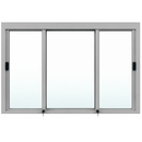 Custom Size -  CRL DW Series Manual Deluxe Sliding Service Window XOX