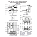 Custom Size -  CRL DW Series Two Panel Manual Deluxe Sliding Service Window XX