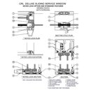 Custom Size -  CRL DW Series Four Panel Manual Deluxe Sliding Service Window OXXO