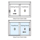Florence Horizontal Sliding Pass-Thru Assembly OX-XO
