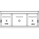 Custom Size -  CRL DW Series Manual Deluxe Sliding Service Window XOX