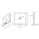 CRL Satin Anodized Cashier WIndow with Speak-thru and Recessed Tray