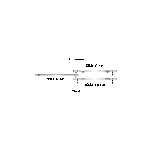 Florence Horizontal Sliding Pass-Thru Assembly OX-XO