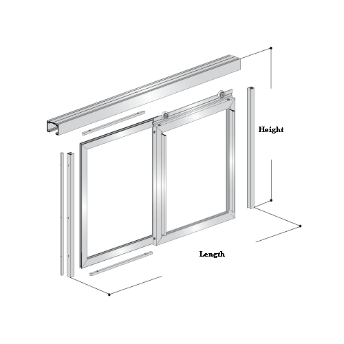 Florence Horizontal Sliding Pass-Thru Assembly OX-XO