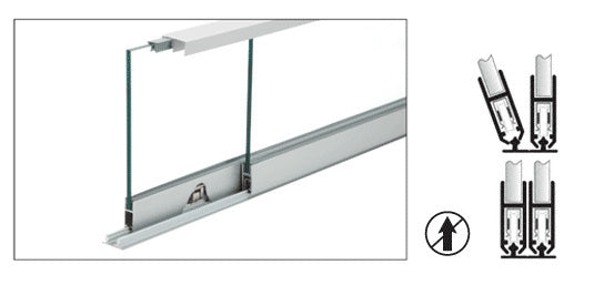 CRL Satin Anodized Security Anti-Lift Track Assembly