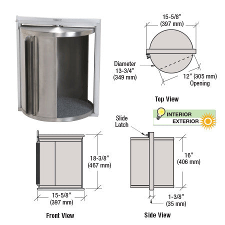 CRL Framed Rotating Drum