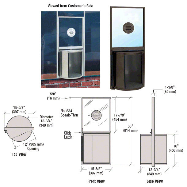 Service Drawer Window CRL Rotating Service Window