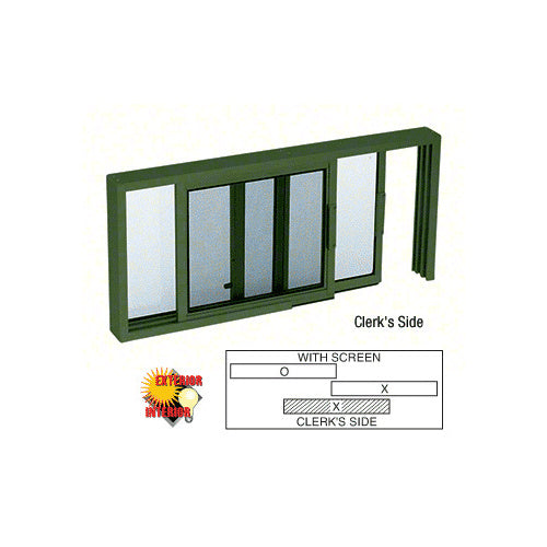 Horizontal Sliding Service Window XO or OX Format - Custom