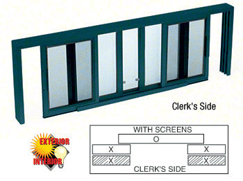 CRL Horizontal Sliding Service Window XOX Format