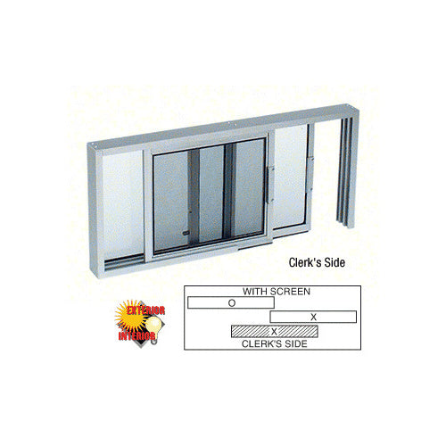 Horizontal Sliding Service Window XO or OX Format - Custom