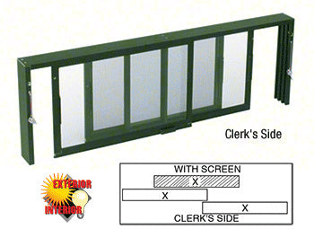 Horizontal Sliding Service Window XX Format - Choose Options (Custom Size)