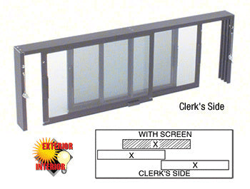 Horizontal Sliding Service Window XX Format - Choose Options (Custom Size)