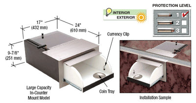 Large/Oversized Capacity Drawers - Thru-Wall or Counter Mounted