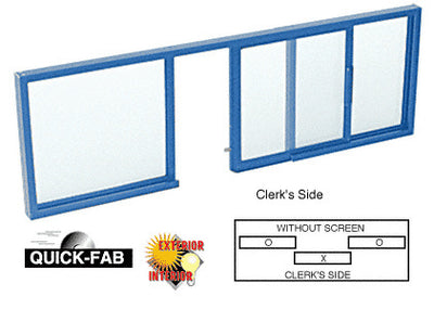 Horizontal Sliding Service Window OXO Format - Choose Options