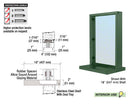 Custom Size - CRL Aluminum Ticket Window Exterior Glazed Exchange Window and Deal Tray - Surround Sound Voice System