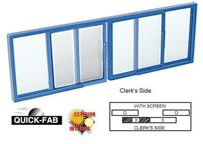 Horizontal Sliding Service Window OXO Format - Choose Options