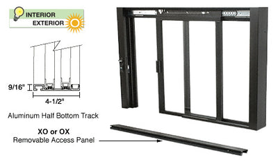 Self-Closing Deluxe Sliding Service Window - Sill, Half-Track or Full-Track Option (Custom Size)