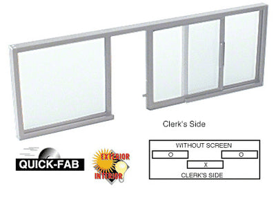 Horizontal Sliding Service Window OXO Format - Choose Options