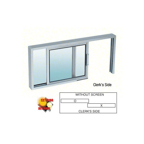 Window Elox Horizontal Sliding Service Window XO or OX Format - Custom