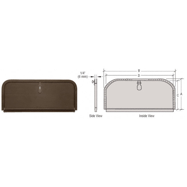 CRL 4-1/4" x 11-1/2" Opening Package Drop Slot