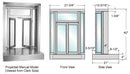 CRL Manual Projected Bi-Fold Service Window