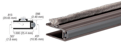 Dust Railing CRL Deep Channel Dust Proof Rail with Bumper