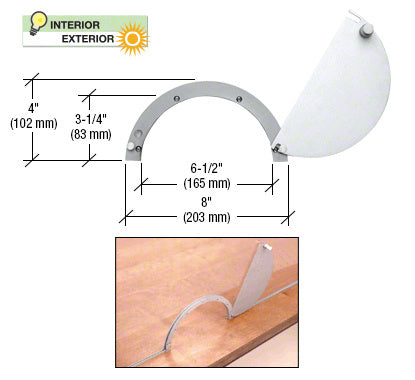 CRL Semicircular Design Ticket Window