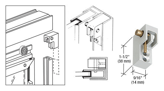 CRL Left Handed Window Catch for Pass-Thru Windows