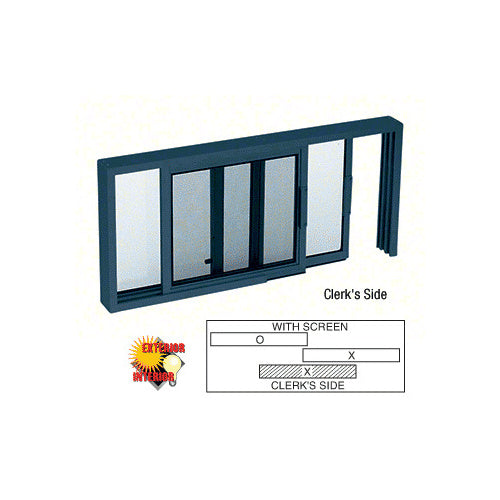 Horizontal Sliding Service Window XO or OX Format - Custom